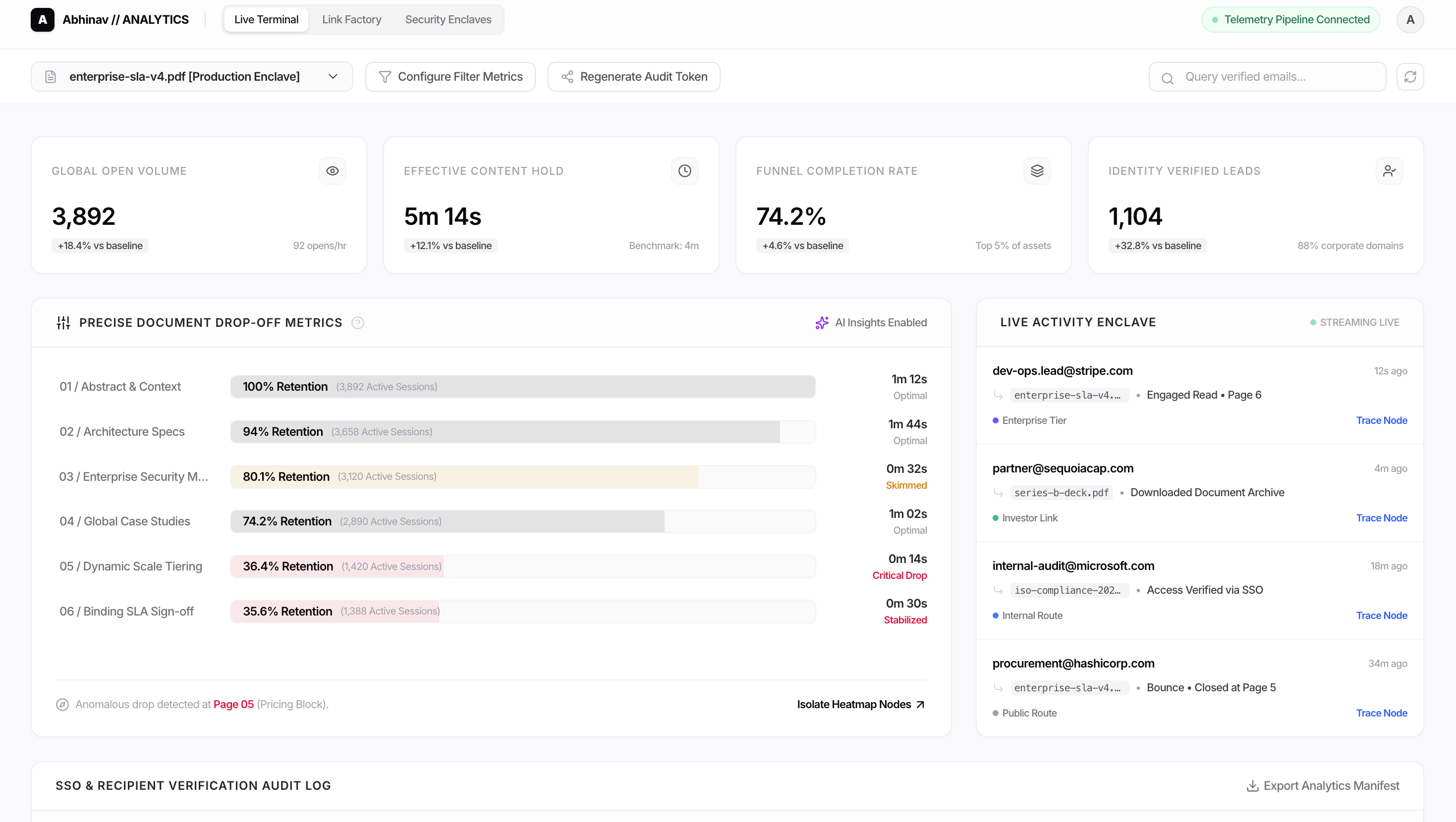 Document Analytics & File Tracker - Screenshot 1